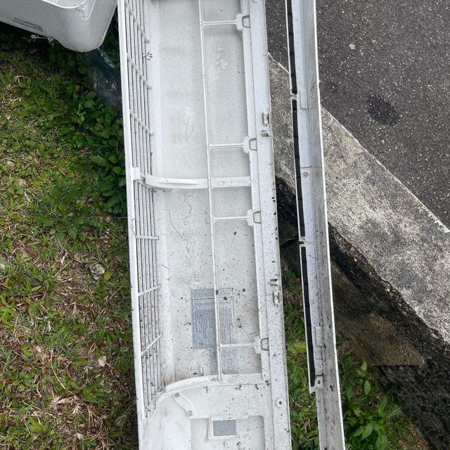 AC casing removed for cleaning